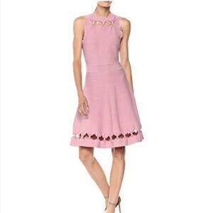 Ted Baker Cherina Bow Detail Fit & Flare Knit Dress - Size 4 US